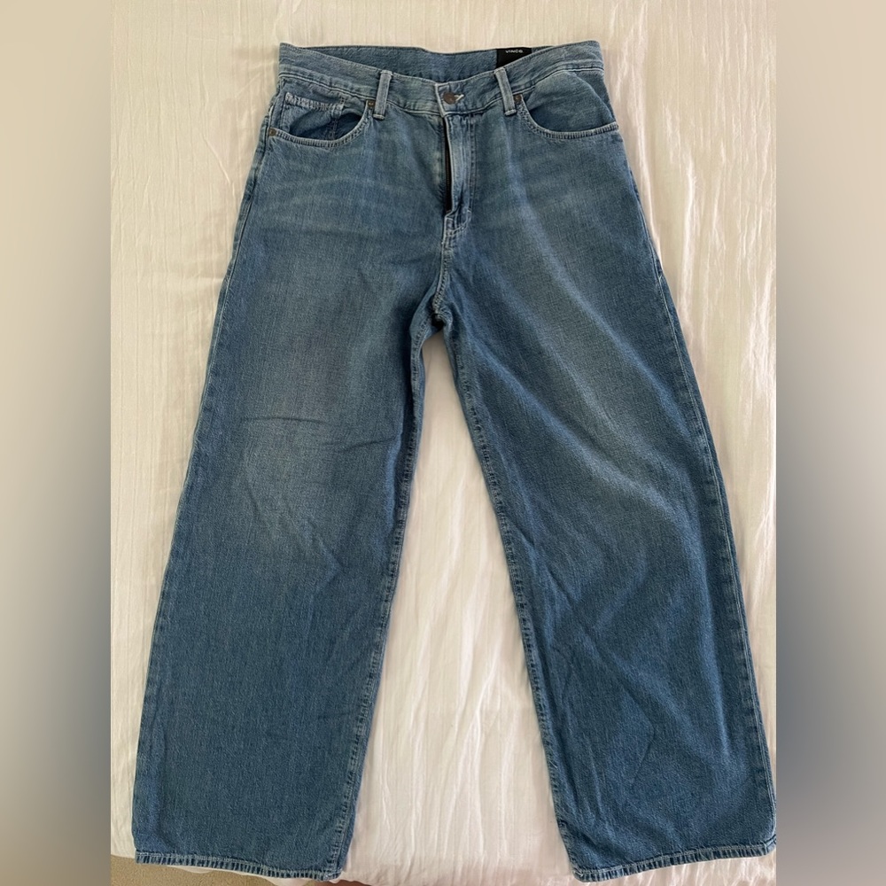 Vince light weight wide leg jeans worn twice